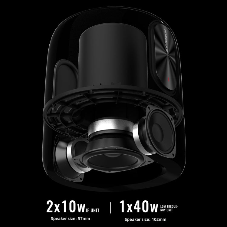 HOPESTAR SC-01 Waterproof LED Light Wireless Bluetooth Speaker(Black) - HoMEdemic™ 