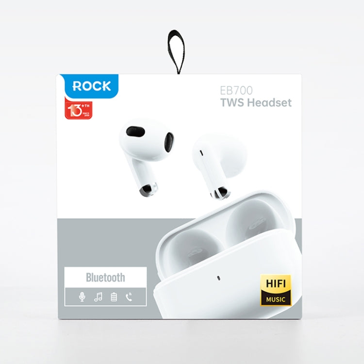 ROCK EB700 TWS Bluetooth 5.3 HIFI Music Earphones(White) - HoMEdemic™ 