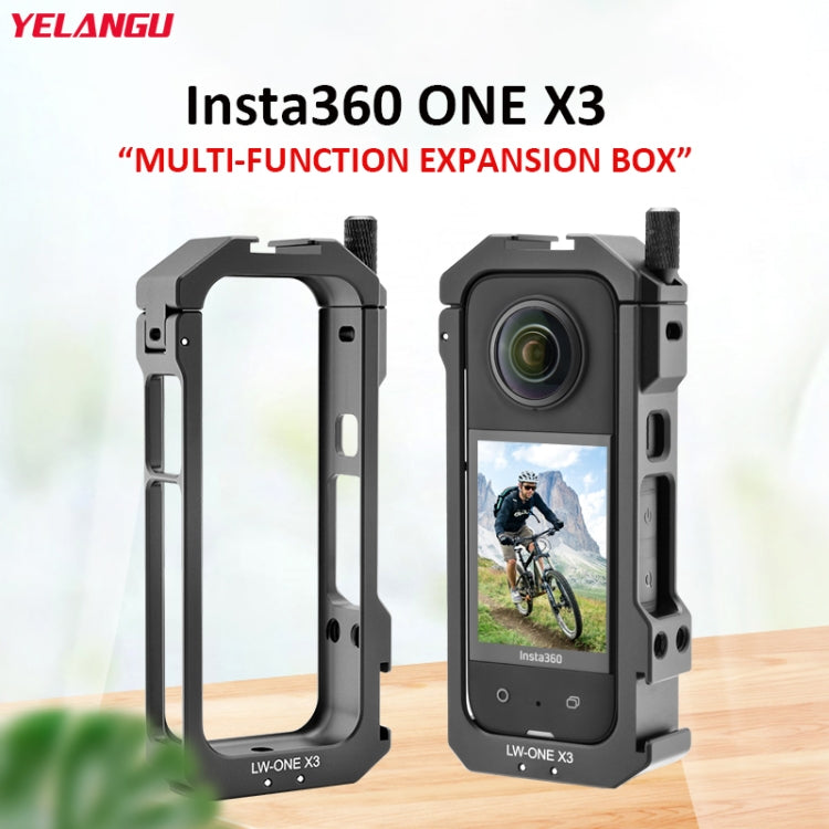 For Insta360 X3 YELANGU LW-ONE X3 Metal Cage Extended Frame Case With T1 Tripod - HoMEdemic™ 