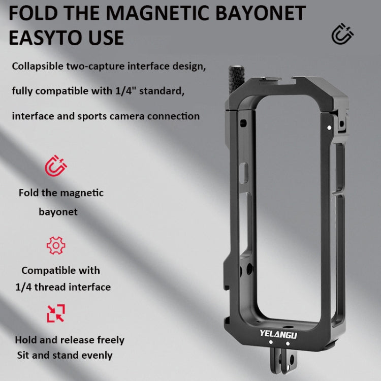 For Insta360 X3 YELANGU LW-ONE X3 Metal Cage Extended Frame Case With T1 Tripod - HoMEdemic™ 