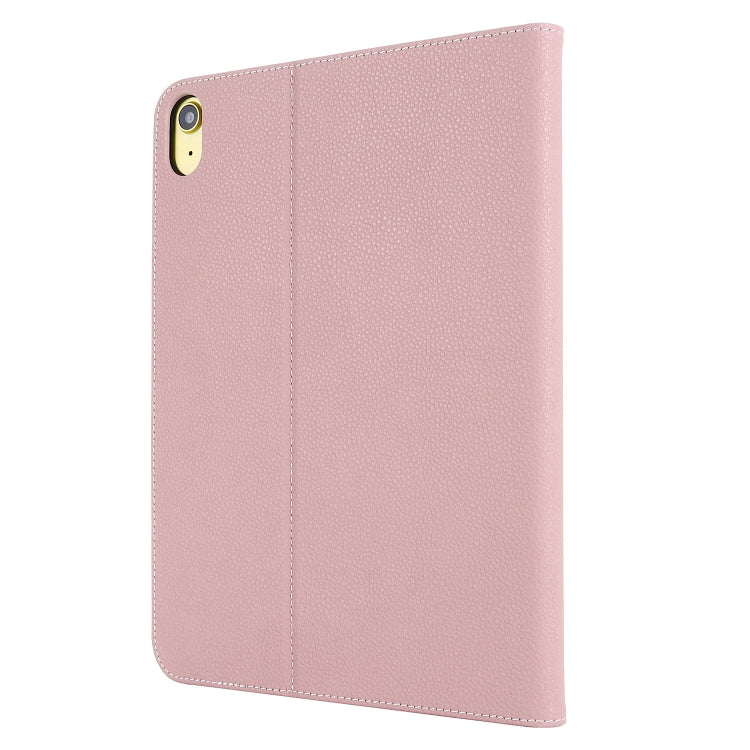 For iPad 2025 / 2022 GEBEI Silk Texture Flip Tablet Leather Case(Rose Gold) - HoMEdemic™ 