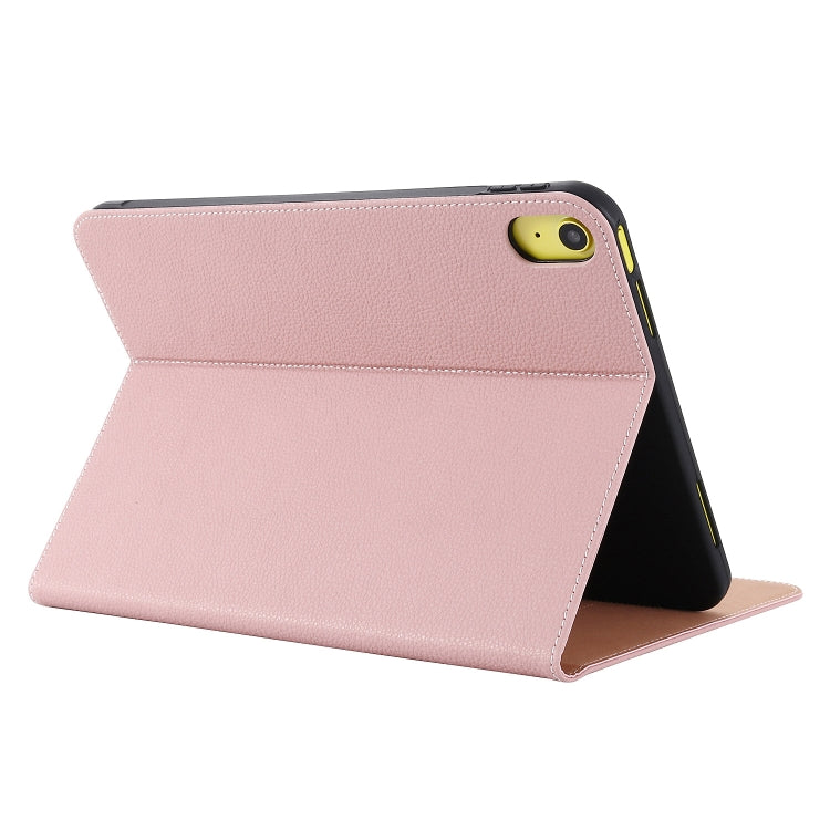 For iPad 2025 / 2022 GEBEI Silk Texture Flip Tablet Leather Case(Rose Gold) - HoMEdemic™ 