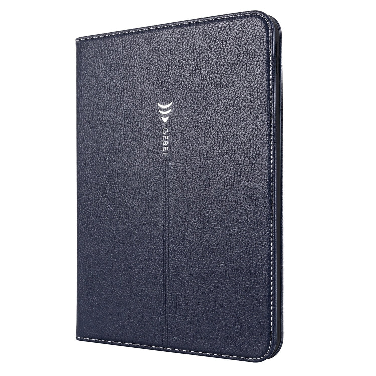 For iPad 2025 / 2022 GEBEI Silk Texture Flip Tablet Leather Case(Blue) - HoMEdemic™ 
