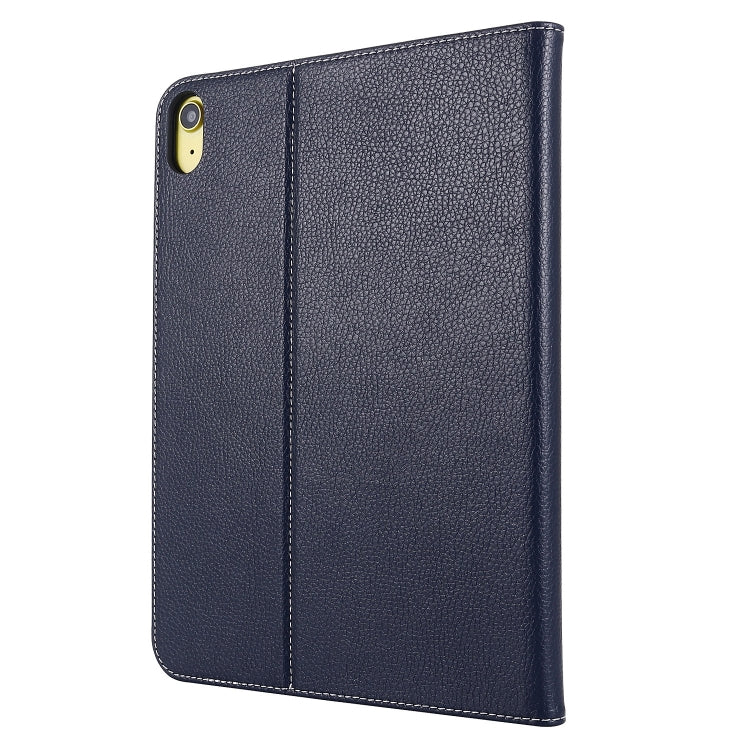 For iPad 2025 / 2022 GEBEI Silk Texture Flip Tablet Leather Case(Blue) - HoMEdemic™ 