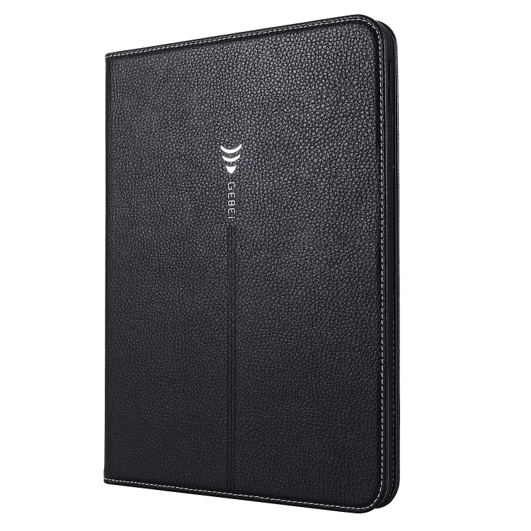 For iPad 2025 / 2022 GEBEI Silk Texture Flip Tablet Leather Case(Black) - HoMEdemic™ 