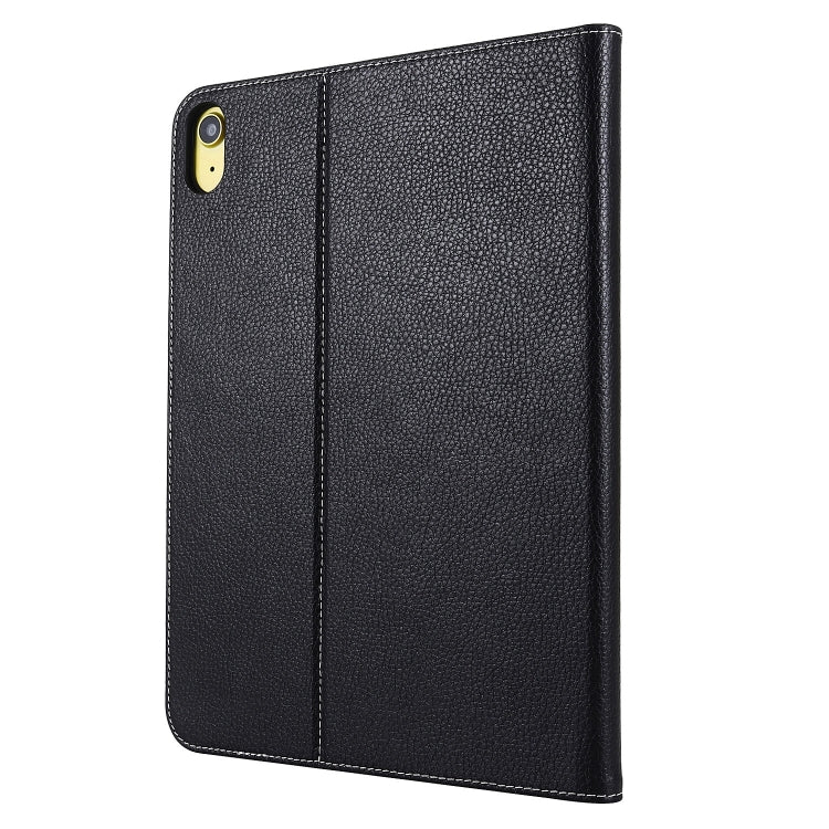 For iPad 2025 / 2022 GEBEI Silk Texture Flip Tablet Leather Case(Black) - HoMEdemic™ 