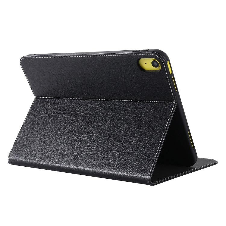 For iPad 2025 / 2022 GEBEI Silk Texture Flip Tablet Leather Case(Black) - HoMEdemic™ 