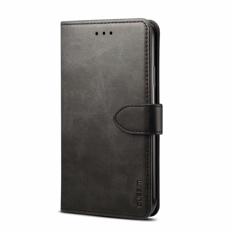 For iPhone 14 GUSSIM Horizontal Flip Leather Phone Case(Black) - HoMEdemic™ 