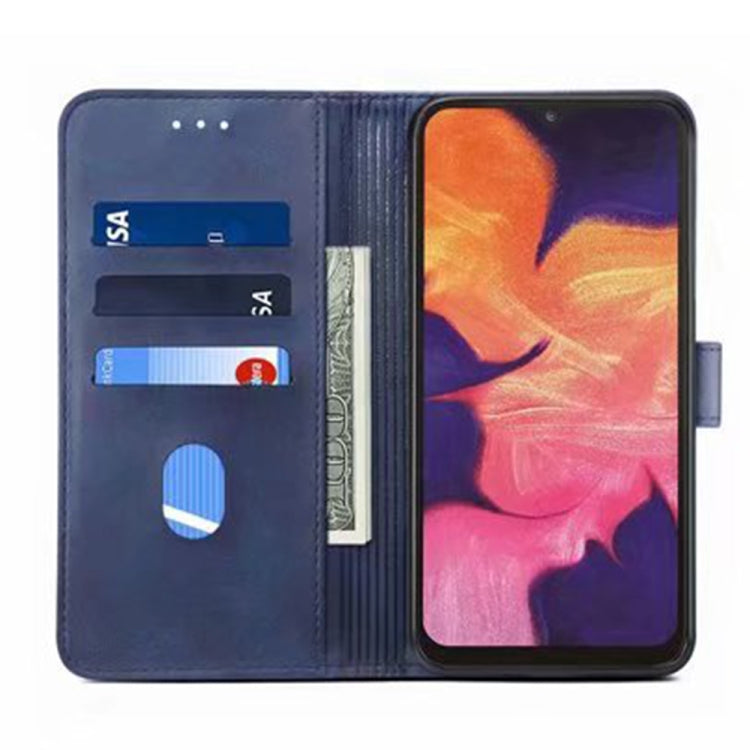 For iPhone 14 GUSSIM Horizontal Flip Leather Phone Case(Blue) - HoMEdemic™ 