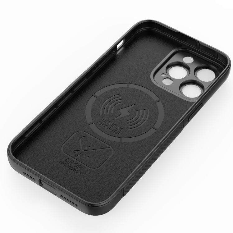For iPhone 15 Pro Max Wavy Texture TPU Phone Case with Lens Film(Royal Blue) - HoMEdemic™ 
