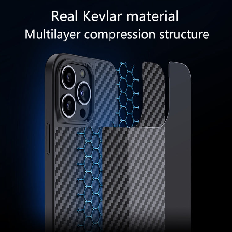For iPhone 13 Pro Max wlons Magsafe Carbon Fiber Kevlar TPU Phone Case(Black) - HoMEdemic™ 