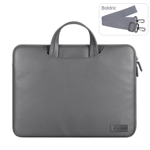 Waterproof PU Laptop Bag Inner Bag, Size:13 / 14 inch(Grey) - HoMEdemic™ 