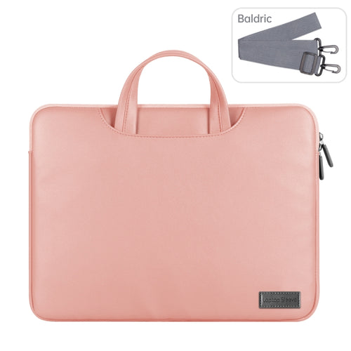 Waterproof PU Laptop Bag Inner Bag, Size:13 / 14 inch(Rose Gold) - HoMEdemic™ 