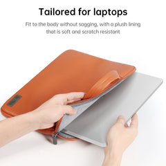 Waterproof PU Laptop Bag Inner Bag with Power Pack, Size:15 inch(Brown) - HoMEdemic™ 