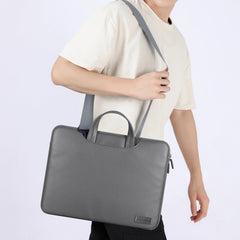 Waterproof PU Laptop Bag Inner Bag with Power Pack, Size:15 inch(Brown) - HoMEdemic™ 