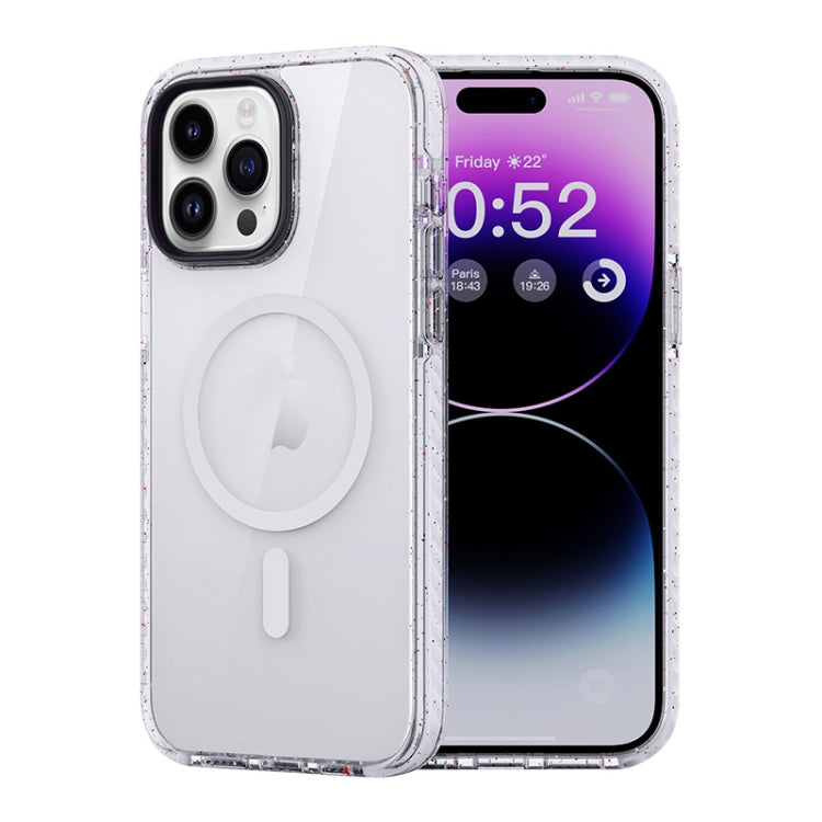 For iPhone 14 Pro Max Rock Crystal Armor Shockproof Magsafe Phone Case(Transparent) - HoMEdemic™ 