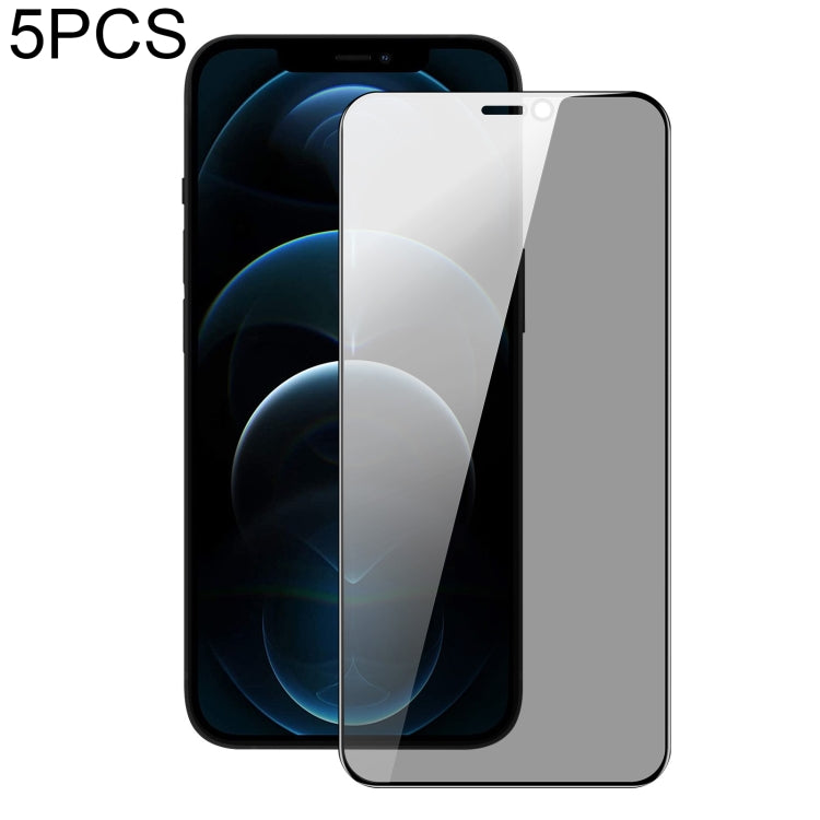 For iPhone 12 / 12 Pro 5pcs DUX DUCIS 0.33mm 9H High Aluminum Anti-spy HD Tempered Glass Film - HoMEdemic™ 