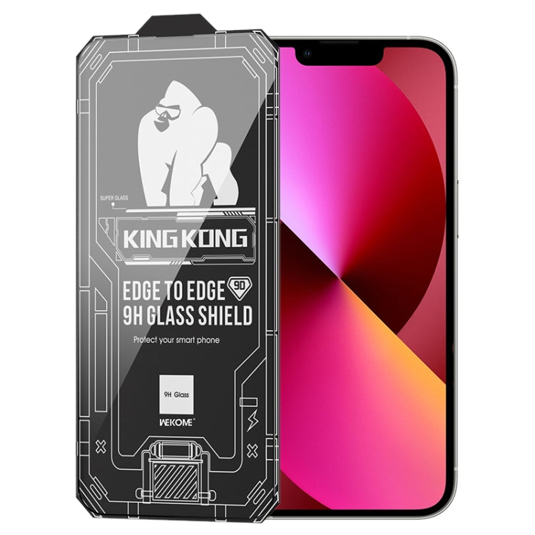 For iPhone 13 WK WTP-066 King Kong Vacha 9D Curved HD Tempered Glass Film(Black) - HoMEdemic™ 