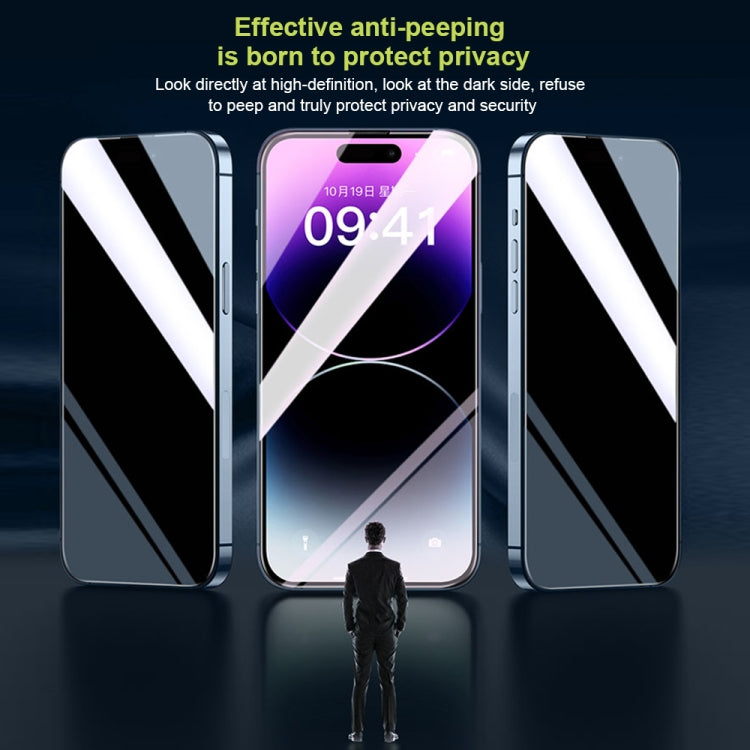 For iPhone 13 Pro WK WTP-067 King Kong Vacha 9D Curved Privacy Tempered Glass Film(Black) - HoMEdemic™ 