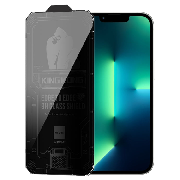 For iPhone 13 Pro Max WK WTP-067 King Kong Vacha 9D Curved Privacy Tempered Glass Film(Black) - HoMEdemic™ 
