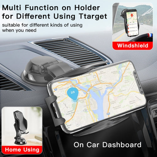 Yesido C99 Car Center Console Suction Cup Mobile Phone Navigation Holder(Black) - HoMEdemic™ 