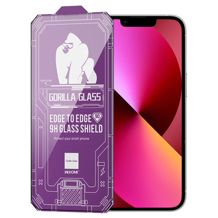 For iPhone 13 WK WTP-068 King Kong Vacha Corning 9D Curved HD Tempered Glass Film(Black) - HoMEdemic™ 