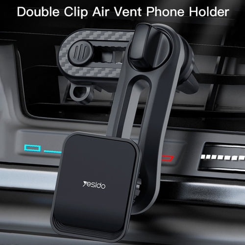 Yesido C106 Car Air Outlet Dual Clip Magsafe Magnetic Phone Navigation Holder(Black) - HoMEdemic™ 