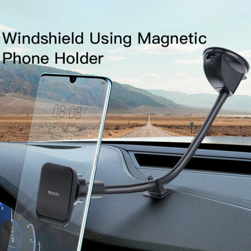 Yesido C109 360 Degree Rotation Car Windshield Suction Cup Magsafe Magnetic Phone Holder(Black) - HoMEdemic™ 