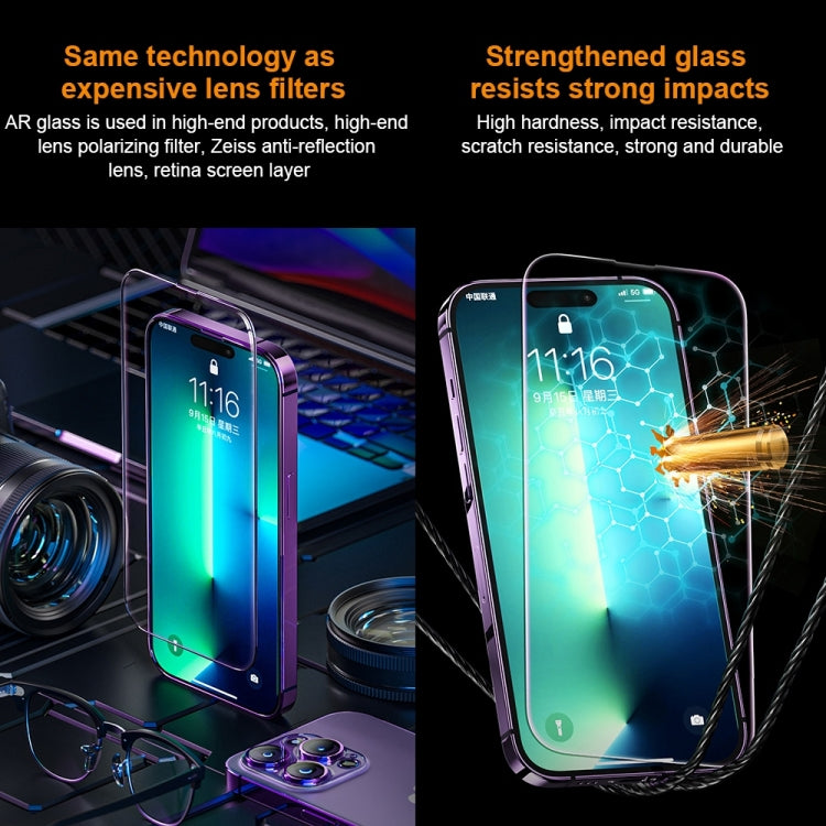 For iPhone 13 WK WTP-069 King Kong Vacha 9D Curved AR HD Tempered Glass Film(Black) - HoMEdemic™ 