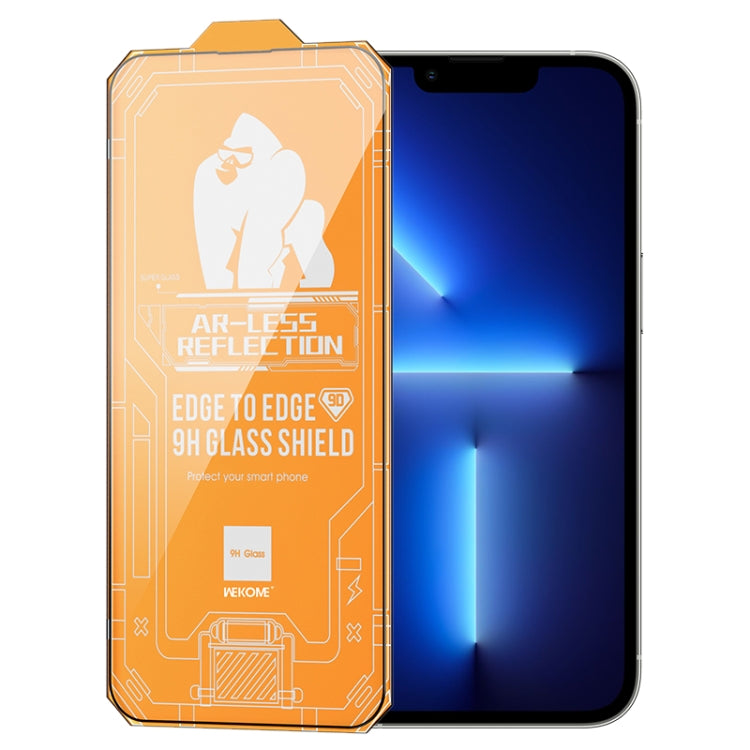 For iPhone 13 Pro WK WTP-070 King Kong Vacha 9D Curved AR Frosted Tempered Glass Film(Black) - HoMEdemic™ 