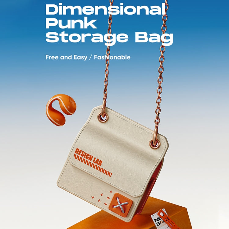 ROCK RPC3186 Dimensional Punk Bluetooth Earphone Storage Bag(Khaki) - HoMEdemic™ 