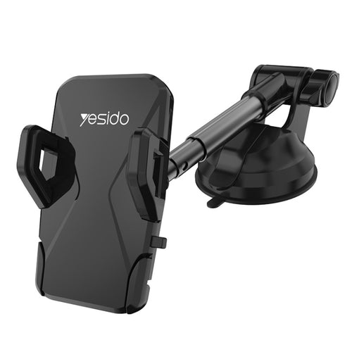 Yesido C40 Car Foldable 360 Degree Rotation Automatic Clip Phone Holder(Black) - HoMEdemic™ 