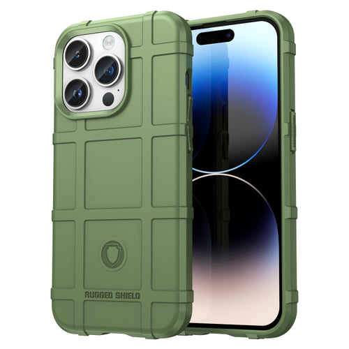 For iPhone 15 Pro Max Full Coverage Shockproof TPU Phone Case(Green) - HoMEdemic™ 