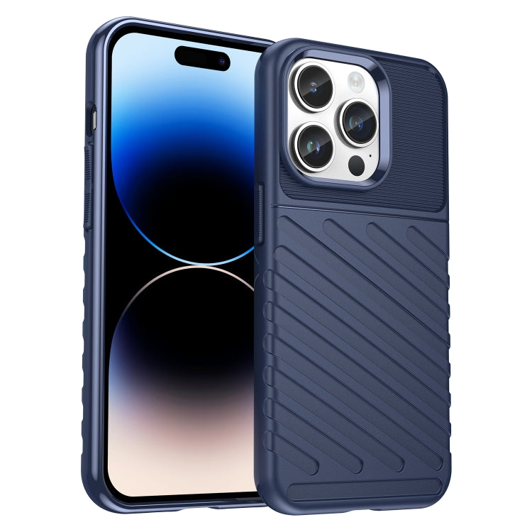 For iPhone 15 Pro Thunderbolt Shockproof TPU Phone Case(Blue) - HoMEdemic™ 