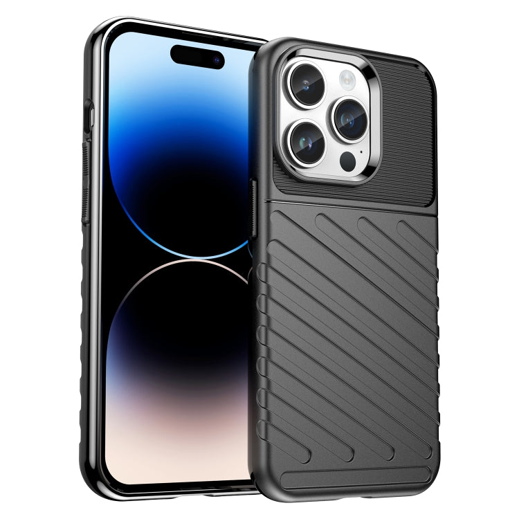 For iPhone 15 Pro Thunderbolt Shockproof TPU Phone Case(Black) - HoMEdemic™ 