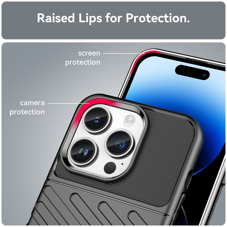 For iPhone 15 Pro Thunderbolt Shockproof TPU Phone Case(Black) - HoMEdemic™ 