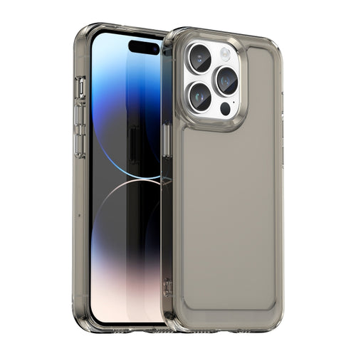 For iPhone 15 Pro Max Candy Series TPU Phone Case(Transparent Grey) - HoMEdemic™ 