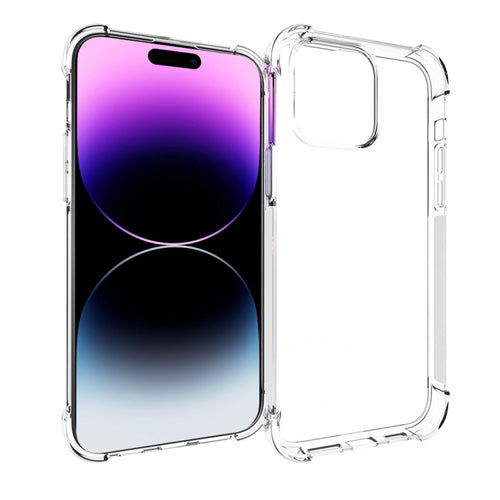 For iPhone 15 Pro Max Shockproof Non-slip Thickening TPU Phone Case(Transparent) - HoMEdemic™ 