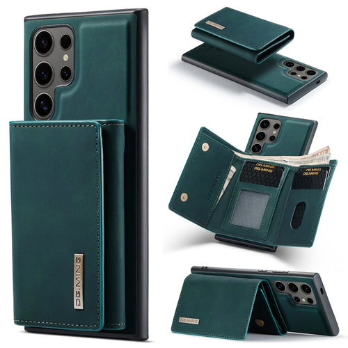 For Samsung Galaxy S24 Ultra 5G DG.MING M1 Series 3-Fold Multi Card Wallet + Magnetic Phone Case(Green) - HoMEdemic™ 