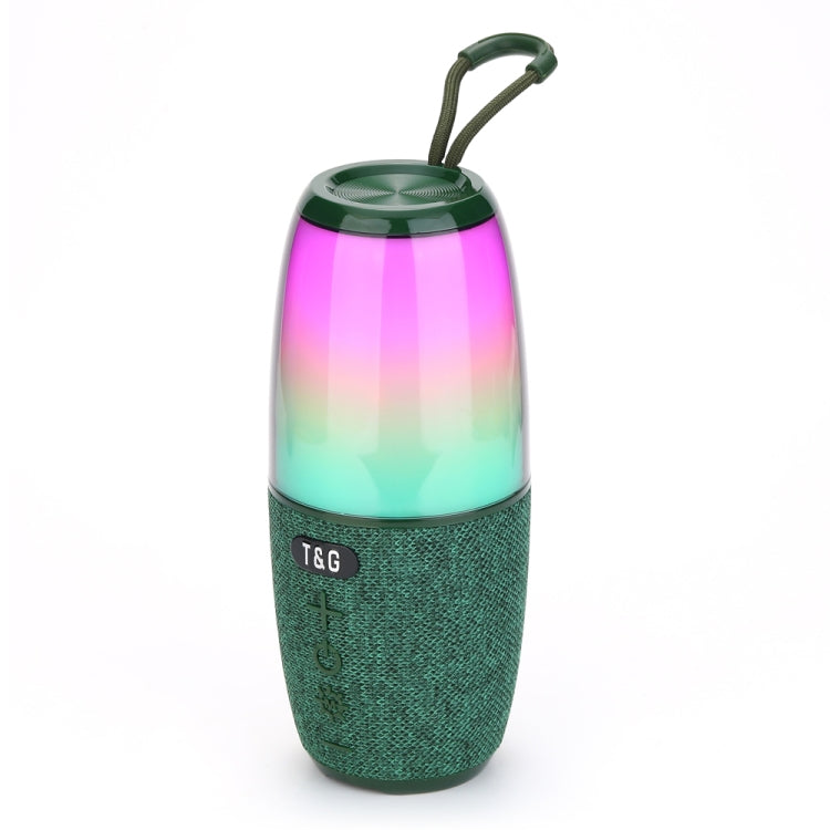 T&G TG644 5W High Power RGB Light Portable Bluetooth Speaker(Dark Green) - HoMEdemic™ 