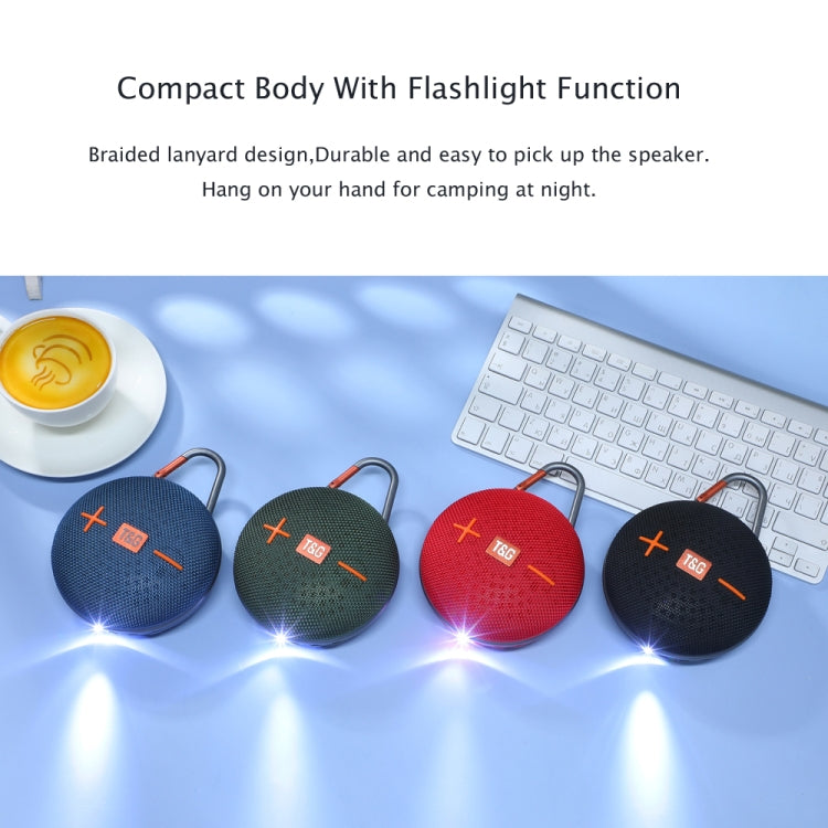 T&G TG648 TWS Outdoor Mini Portable Wireless Bluetooth Speaker with LED Light(Black) - HoMEdemic™ 