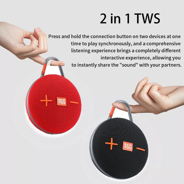 T&G TG648 TWS Outdoor Mini Portable Wireless Bluetooth Speaker with LED Light(Black) - HoMEdemic™ 