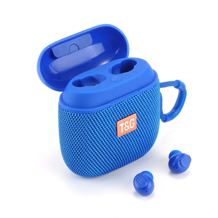 T&G TG809 2 in 1 Portable Outdoor Wireless Speaker & Mini TWS Bluetooth Earbuds(Blue) - HoMEdemic™ 