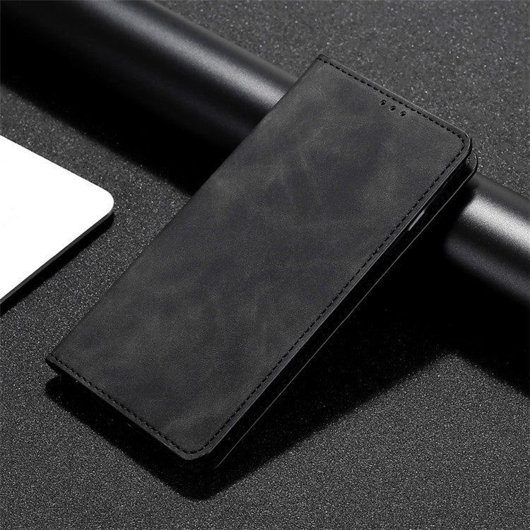 For Samsung Galaxy S24 Ultra 5G Skin Feel Magnetic Leather Phone Case(Black) - HoMEdemic™ 