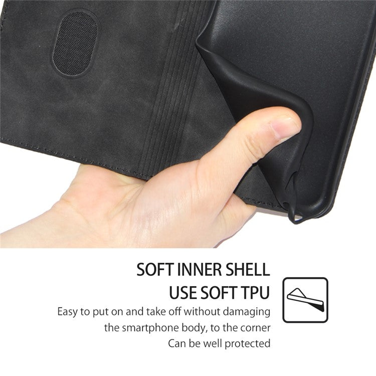 For Samsung Galaxy S24 Ultra 5G Skin Feel Magnetic Leather Phone Case(Black) - HoMEdemic™ 