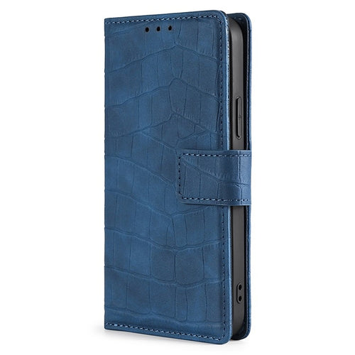 For Samsung Galaxy S24 5G Skin Feel Crocodile Magnetic Clasp Leather Phone Case(Blue) - HoMEdemic™ 