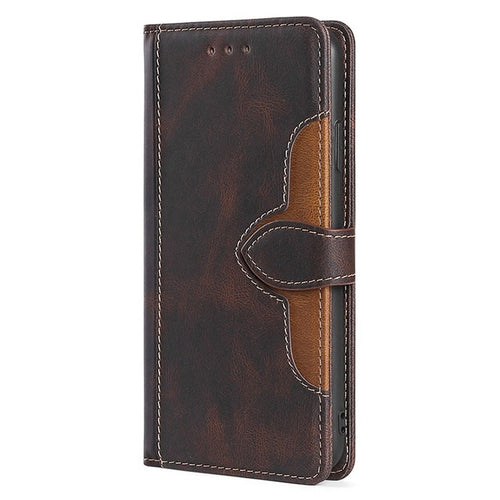 For Samsung Galaxy S24 5G Skin Feel Magnetic Buckle Leather Phone Case(Brown) - HoMEdemic™ 