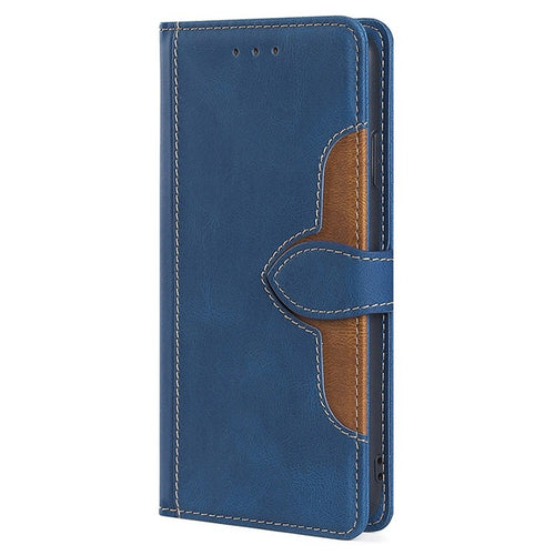 For Samsung Galaxy S24 5G Skin Feel Magnetic Buckle Leather Phone Case(Blue) - HoMEdemic™ 