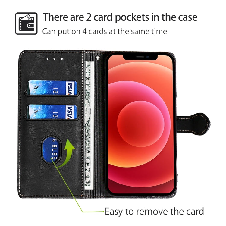 For Samsung Galaxy S24 Ultra 5G Skin Feel Magnetic Buckle Leather Phone Case(Black) - HoMEdemic™ 