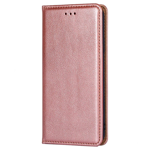 For Samsung Galaxy S24 5G Gloss Oil Solid Color Magnetic Leather Phone Case(Rose Gold) - HoMEdemic™ 